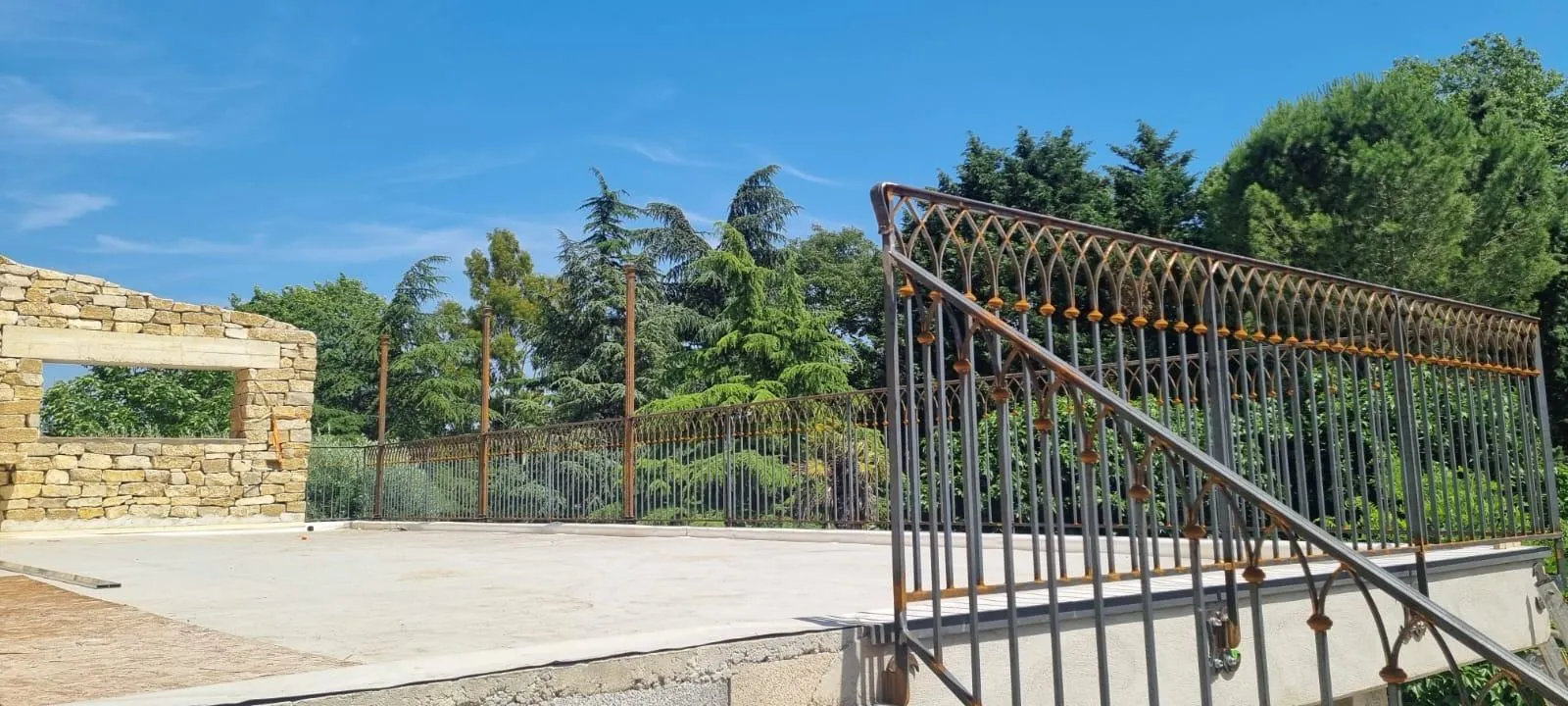 Rénovation garde-corps ancien patrimoine Aude