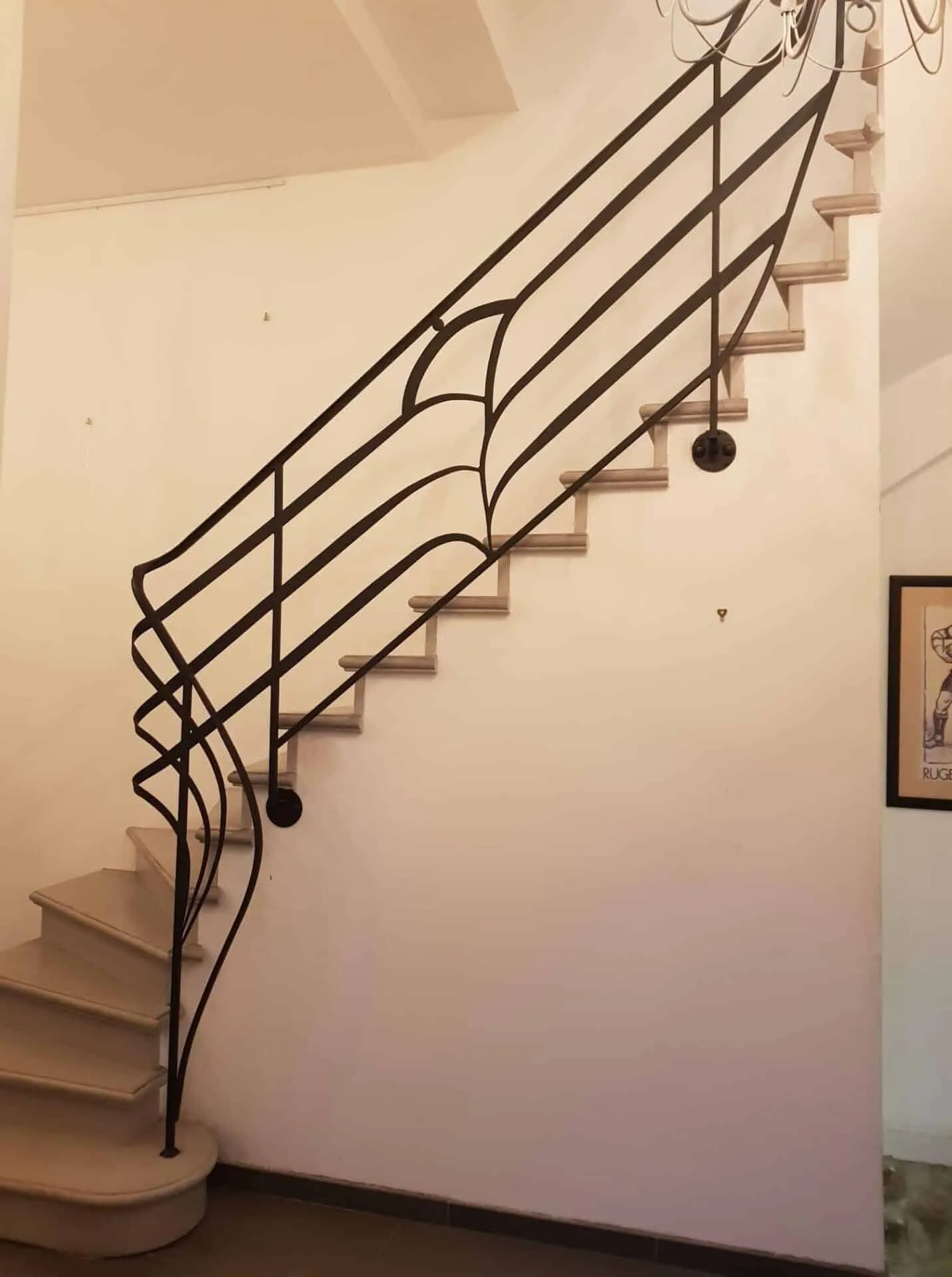 Garde-corps terrasse fer forgé noir style moderne Carcassonne