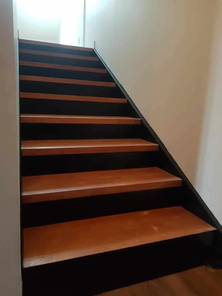 Rampe escalier débillardée fer forgé style art déco