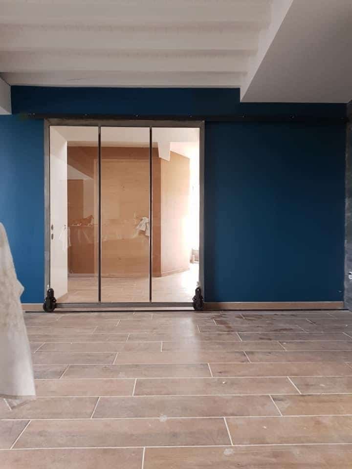 Verrière atelier d'artiste en acier fabriquée à Carcassonne