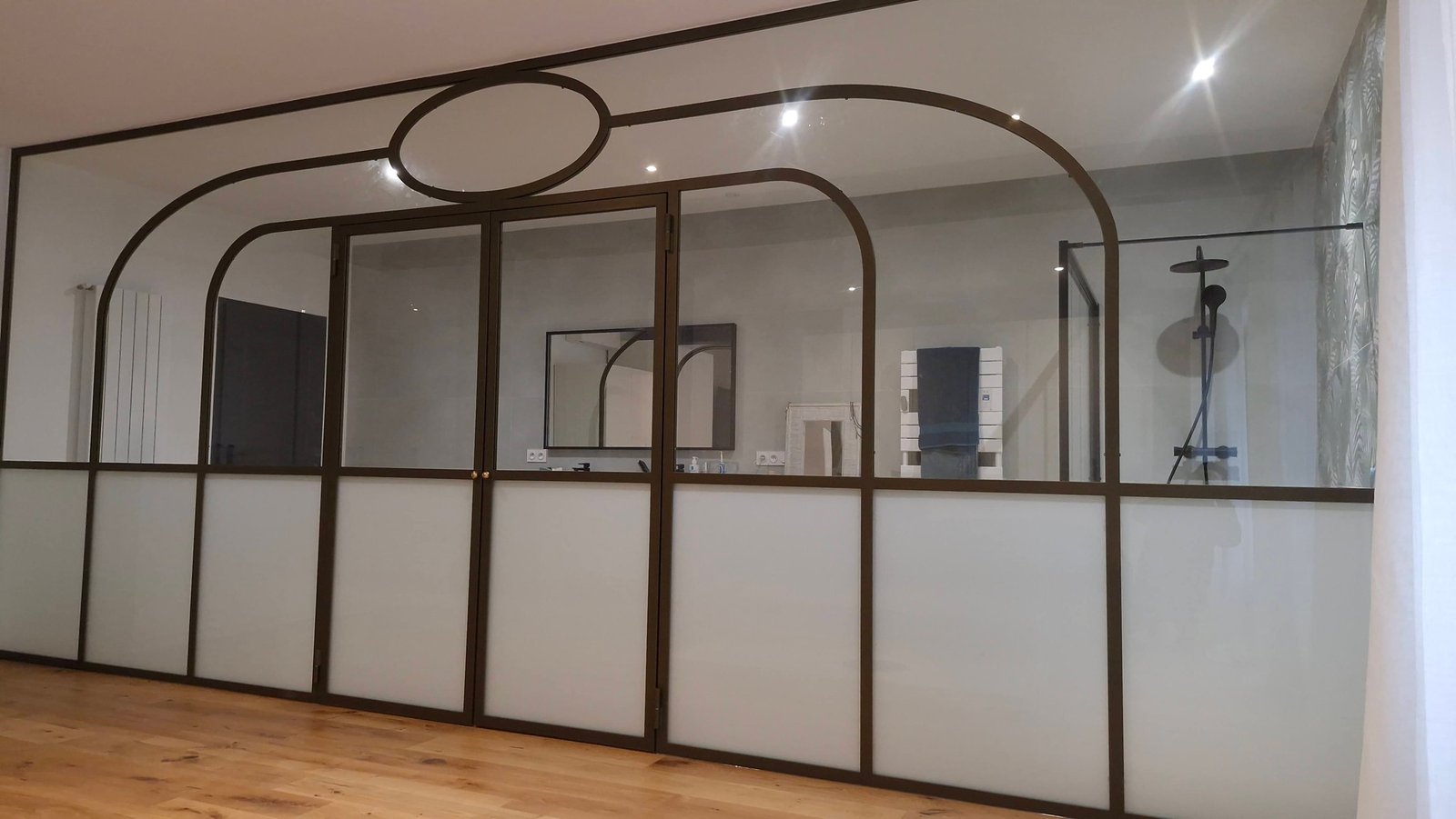 Verrière atelier d'artiste en acier fabriquée à Carcassonne